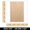 Rectangle Solid Unfinished Craft Wood Holiday Christmas Tree DIY Pre-Drilled Ornament